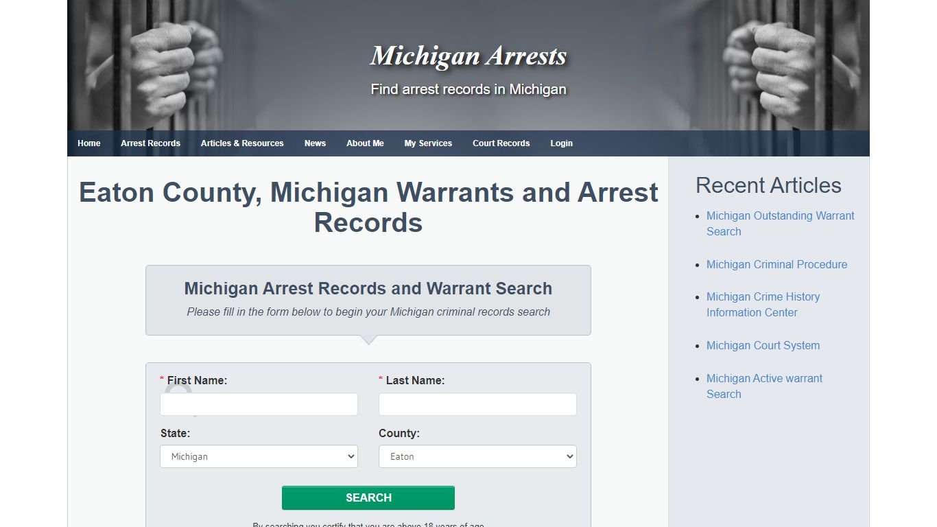 Eaton County, Michigan Warrants and Arrest Records ...