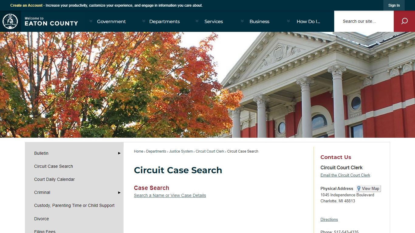 Circuit Case Search | Eaton County, MI